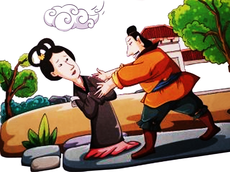 强取人衣的故事插画